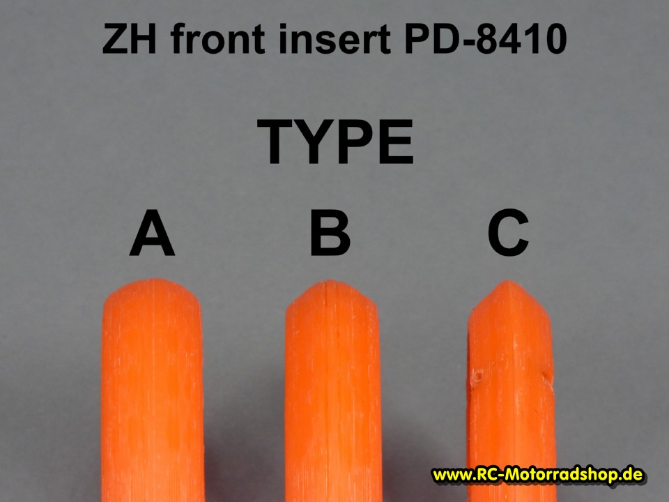 ZH-PD8410-A: Reifeneinlage vorne Kunststoff hart ZH 1:8 - Kontur rund ZH-PD8410-A